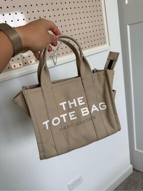 Marc Jacobs Beige Canvas 'The Tote Bag' Mini Tote